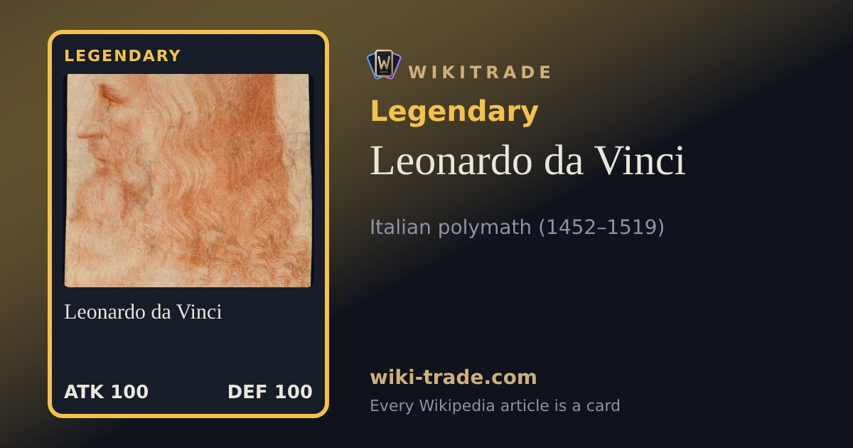 Leonardo da Vinci — Legendary card