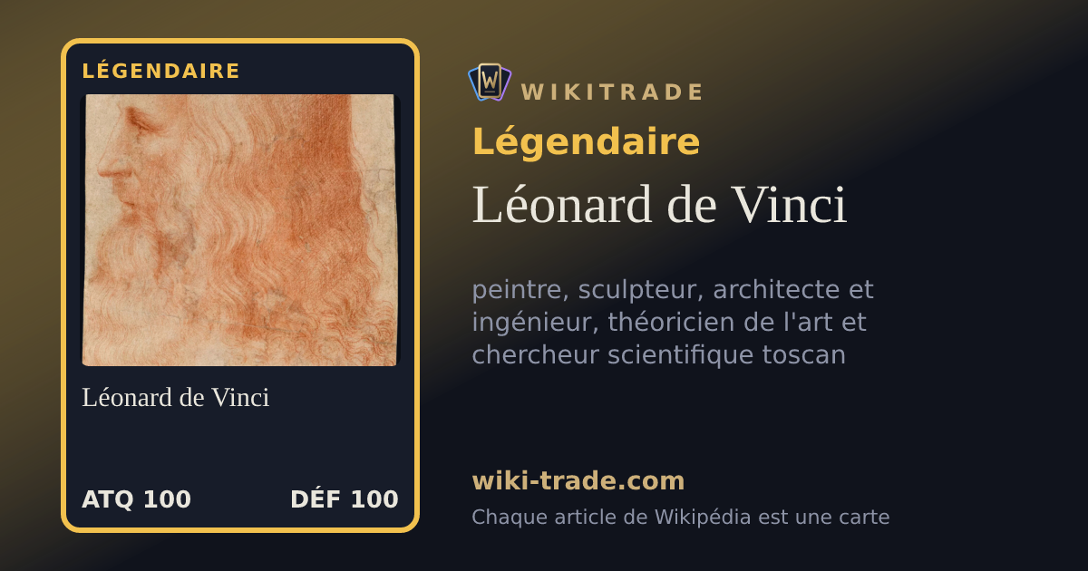 Léonard de Vinci — carte Légendaire