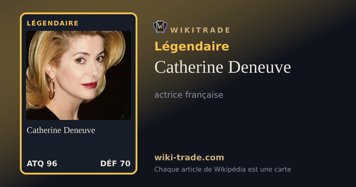 Catherine Deneuve — carte Légendaire