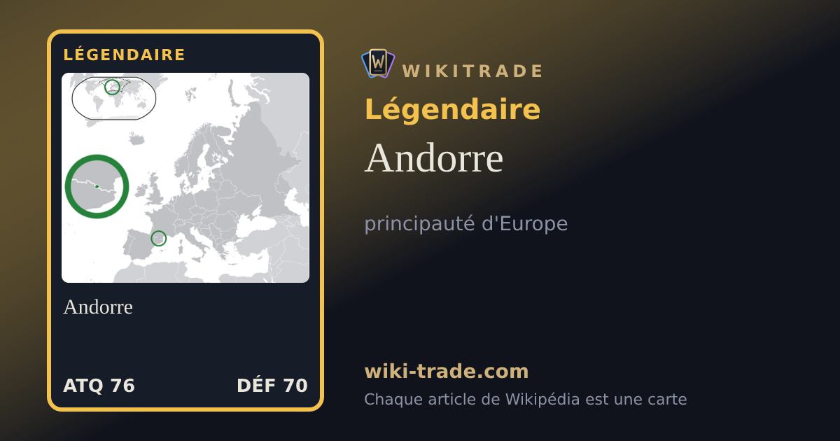 Andorre — carte Légendaire