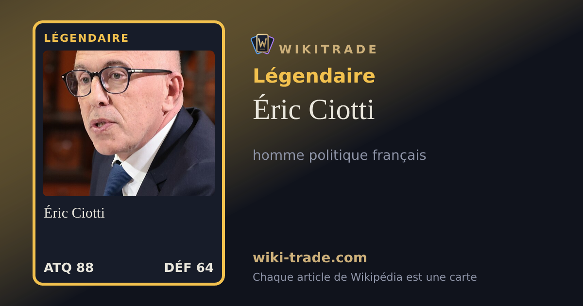 Éric Ciotti — carte Légendaire