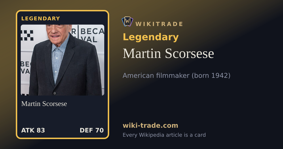 Martin Scorsese — Legendary card