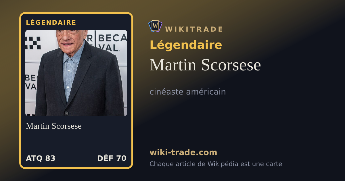 Martin Scorsese — carte Légendaire