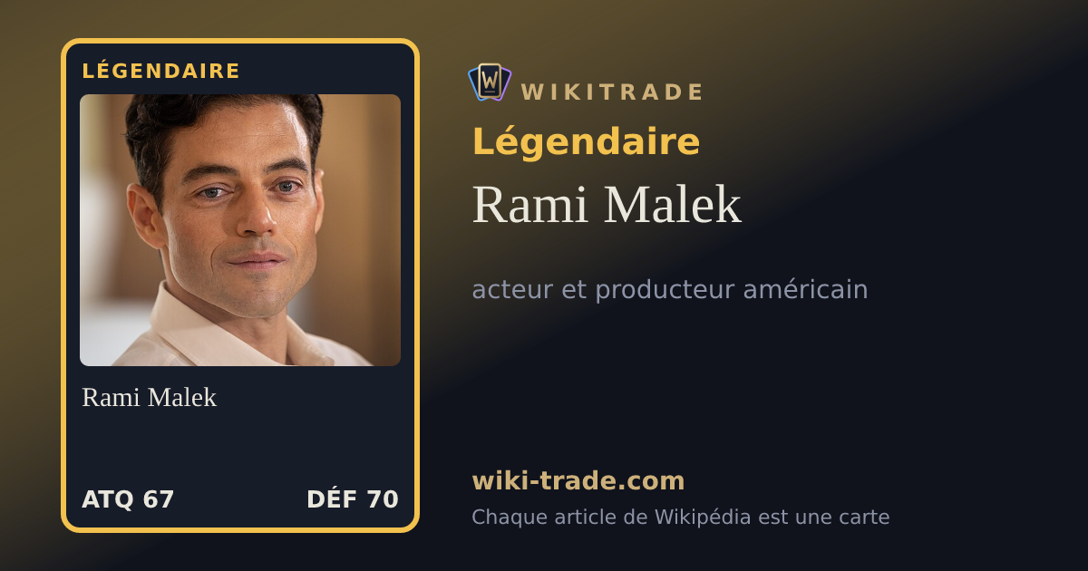 Rami Malek — carte Légendaire