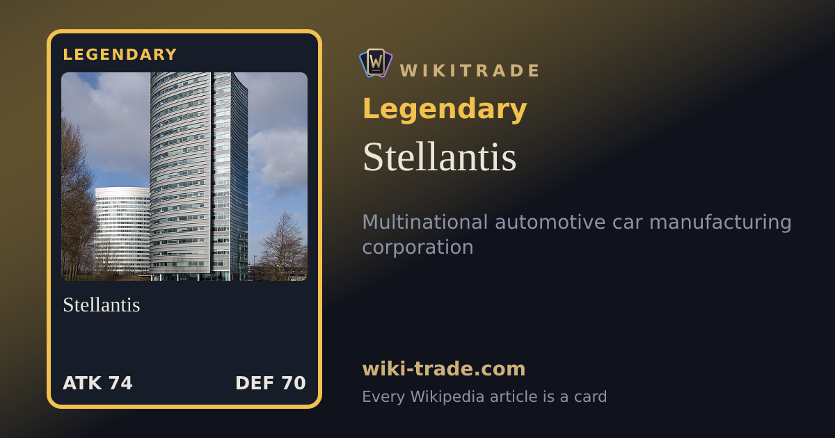 Stellantis — Legendary card