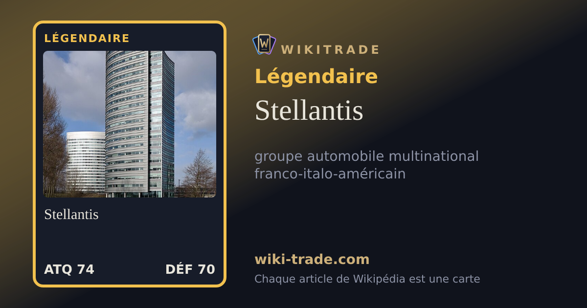 Stellantis — carte Légendaire