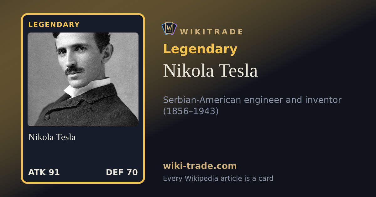 Nikola Tesla — Legendary card