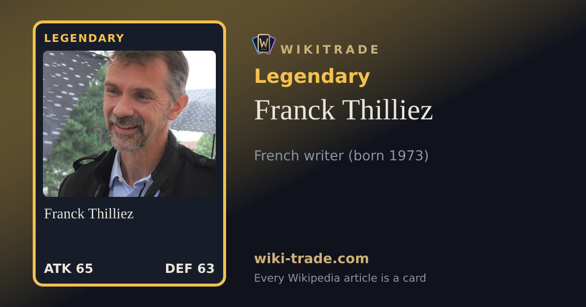 Franck Thilliez — Legendary card