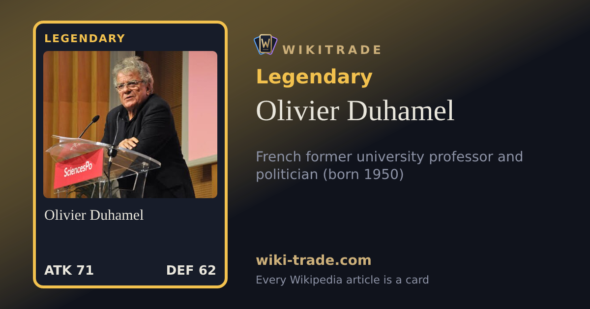 Olivier Duhamel — Legendary card