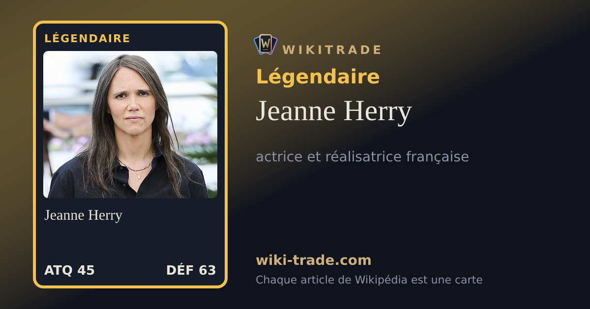 Jeanne Herry — carte Légendaire