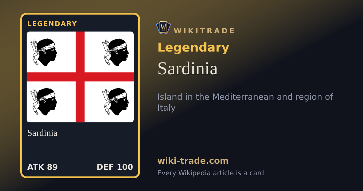 Sardinia — Legendary card