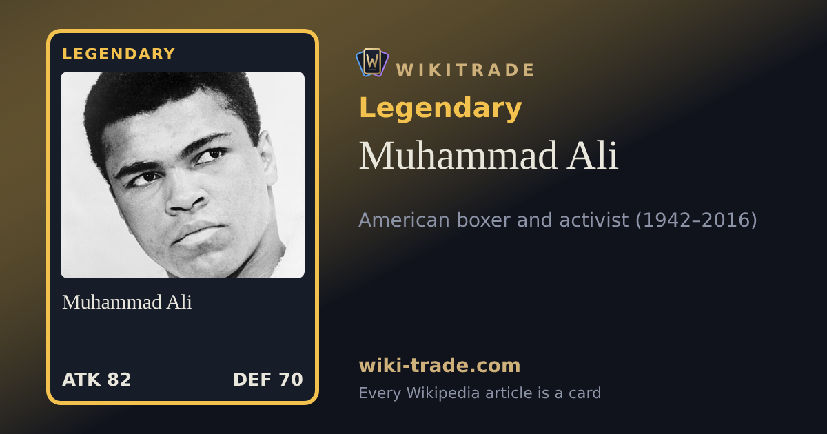 Muhammad Ali — Legendary card