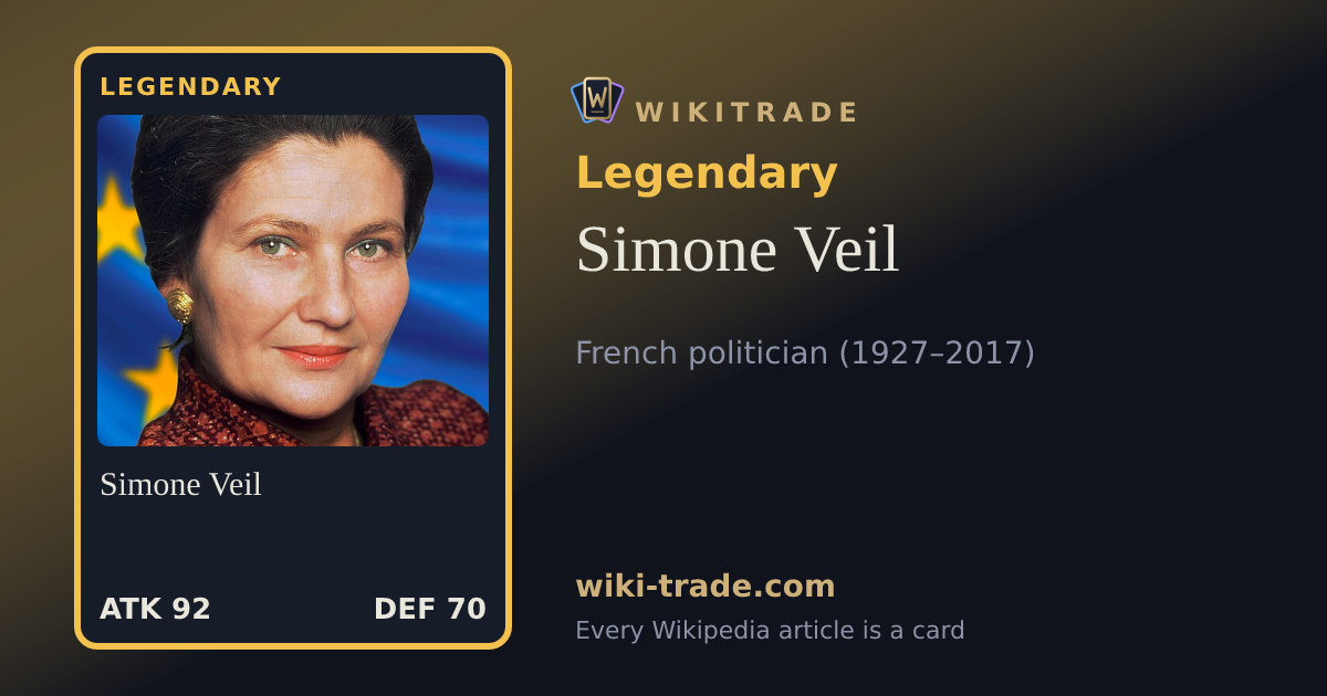 Simone Veil — Legendary card