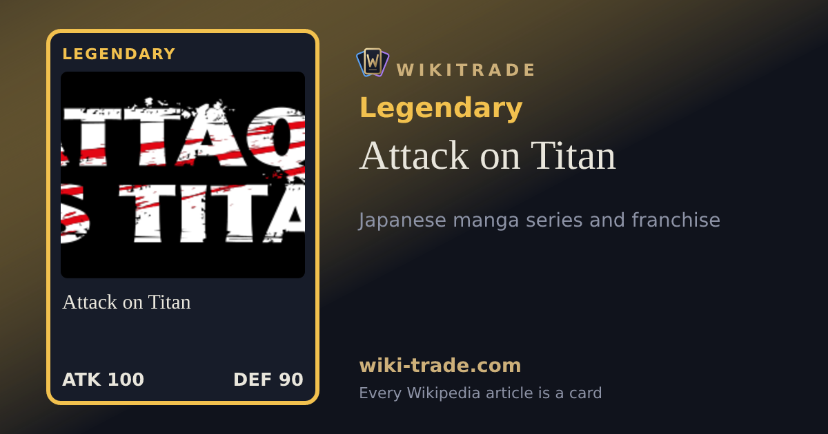 Attack on Titan — Legendary card