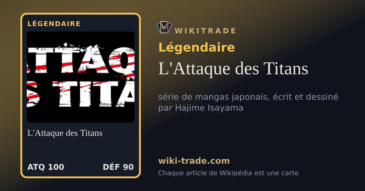 L'Attaque des Titans — carte Légendaire