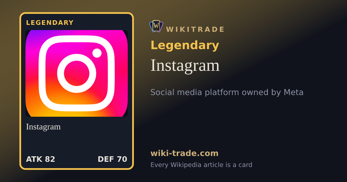 Instagram — Legendary card