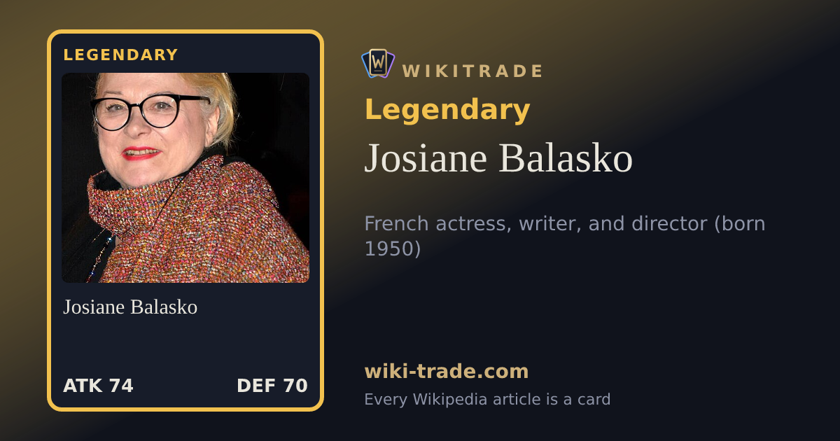 Josiane Balasko — Legendary card