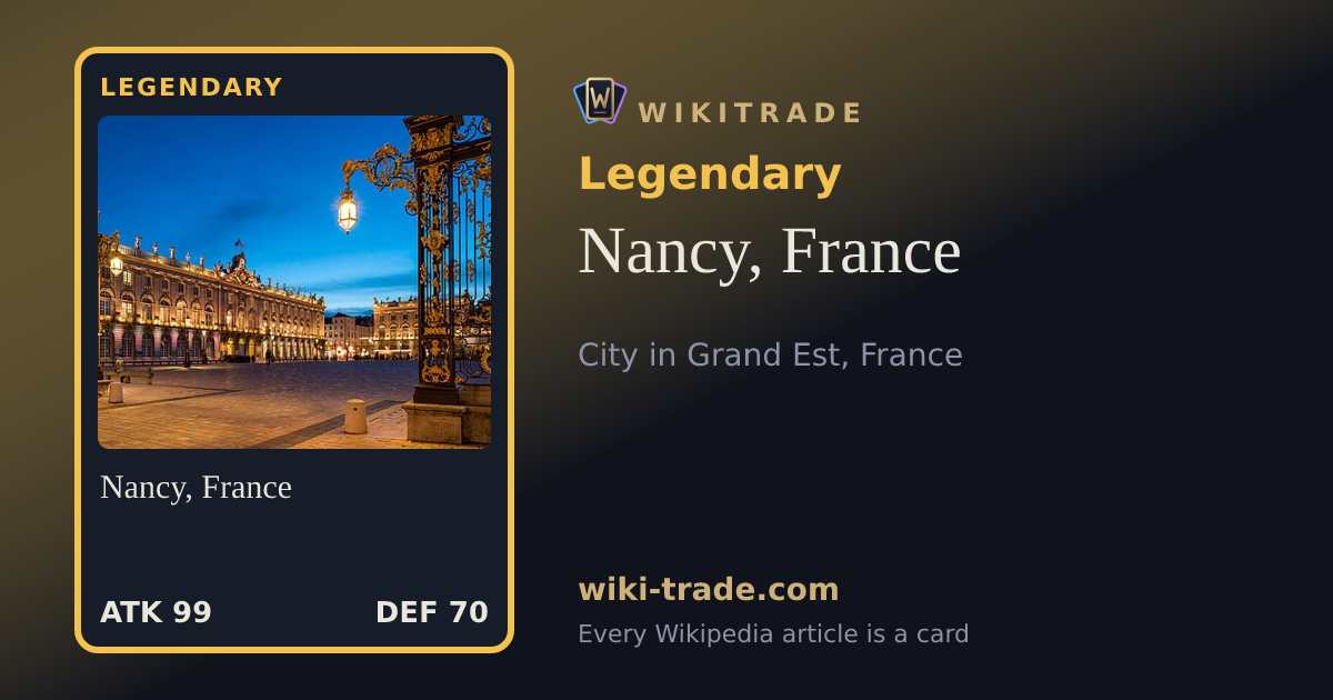Nancy, France — Legendary card