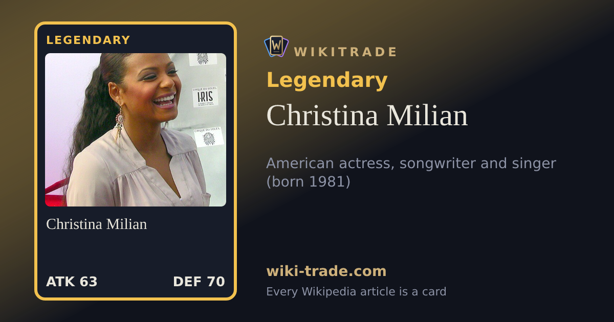 Christina Milian — Legendary card