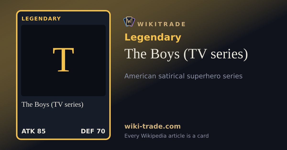 The Boys (TV series) — Legendary card