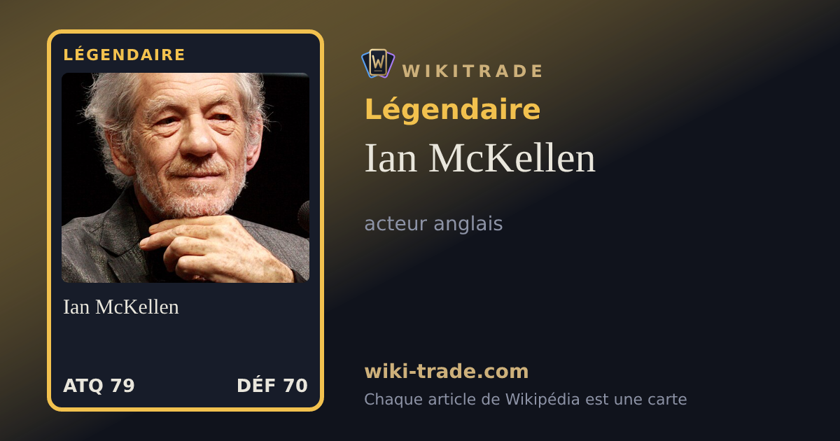 Ian McKellen — carte Légendaire