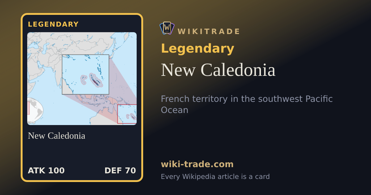 New Caledonia — Legendary card