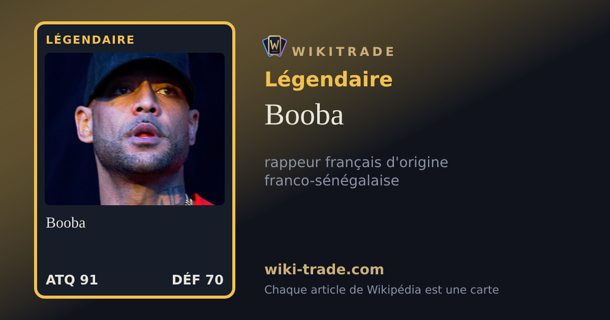 Booba — carte Légendaire
