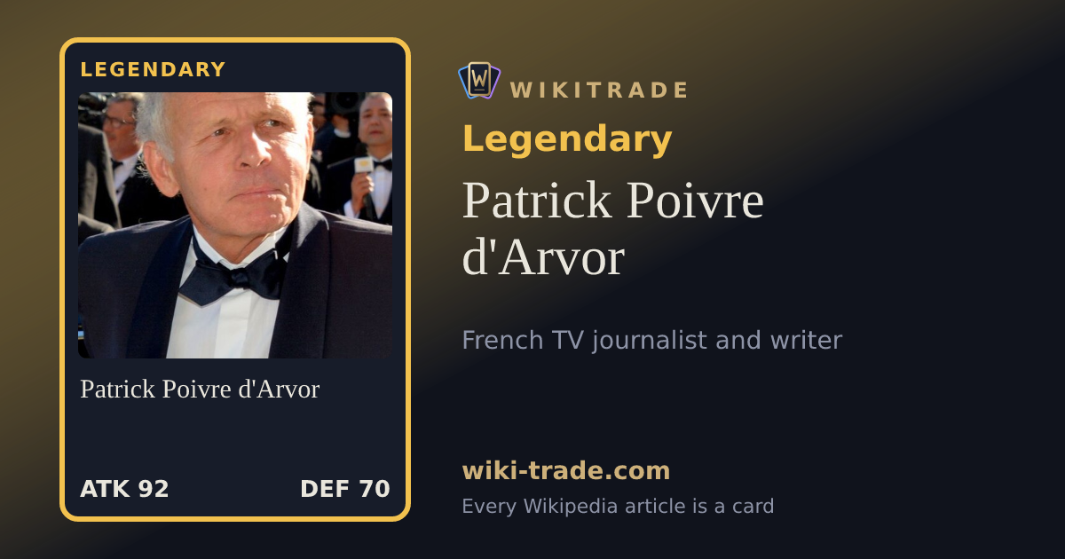 Patrick Poivre d'Arvor — Legendary card