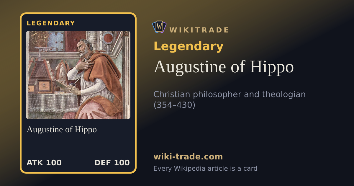 Augustine of Hippo — Legendary card