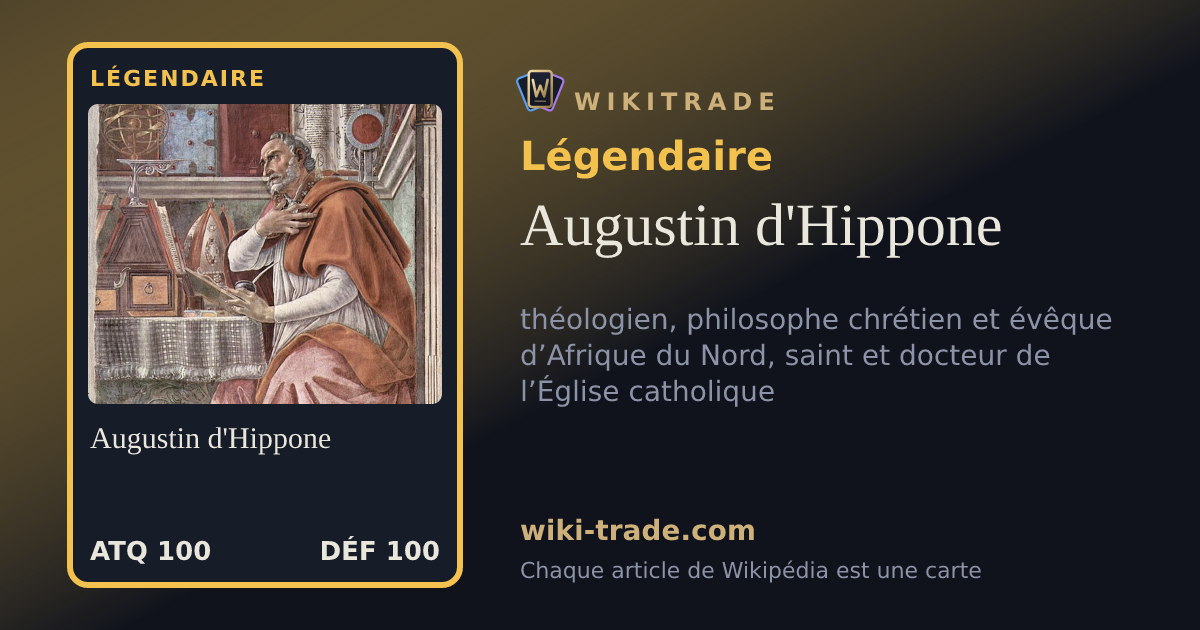 Augustin d'Hippone — carte Légendaire