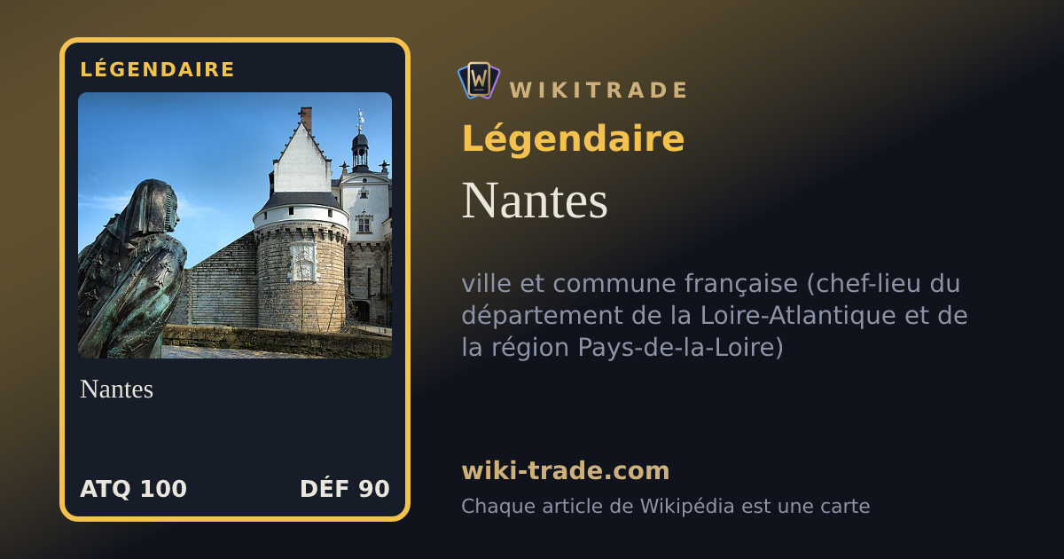 Nantes — carte Légendaire
