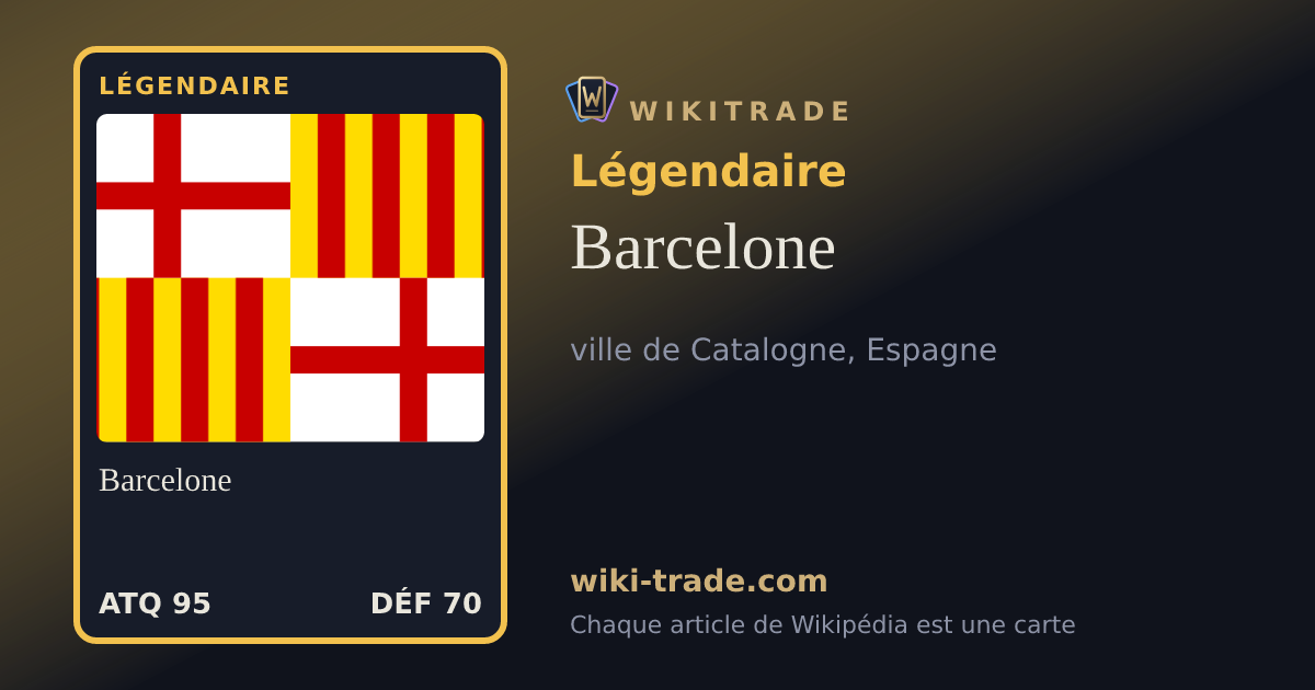 Barcelone — carte Légendaire