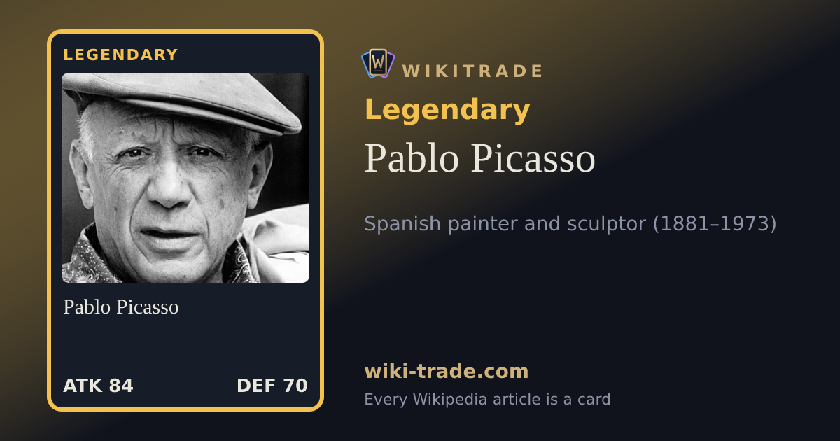Pablo Picasso — Legendary card
