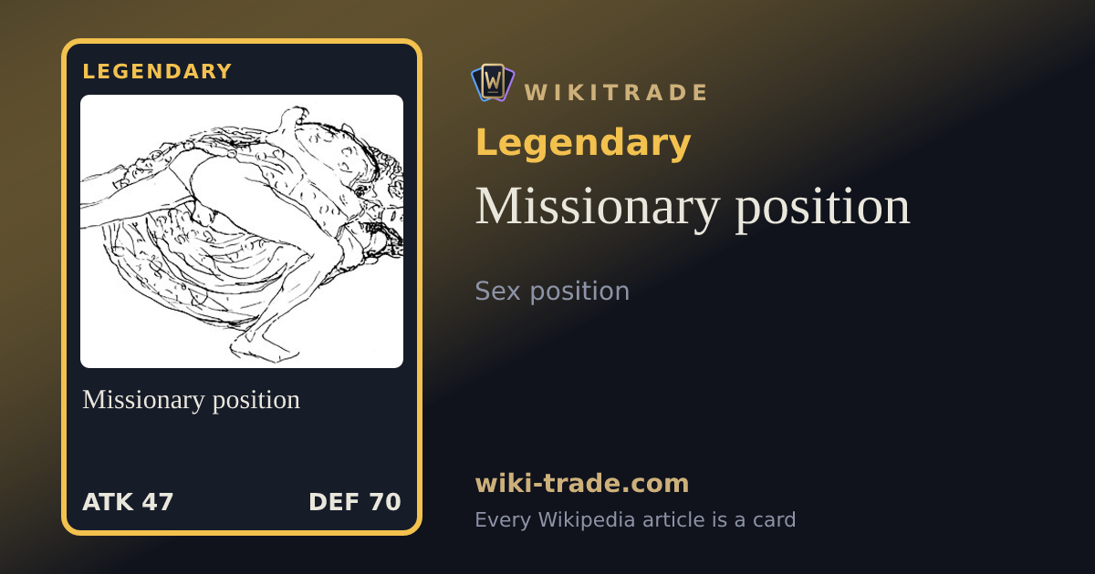 Missionary position — Legendary card
