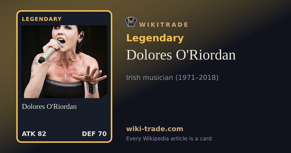 Dolores O'Riordan — Legendary card