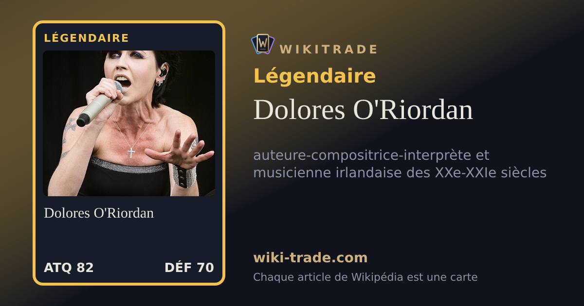Dolores O'Riordan — carte Légendaire