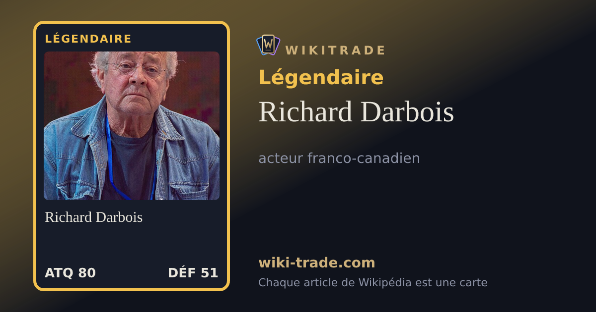 Richard Darbois — carte Légendaire
