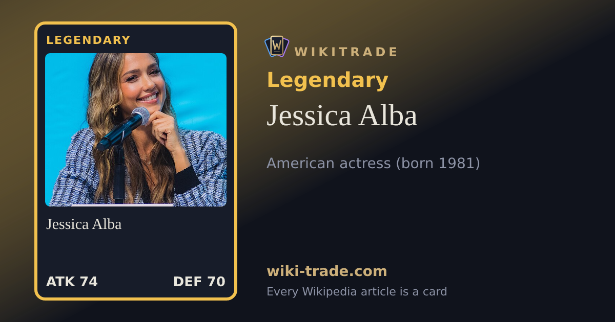 Jessica Alba — Legendary card