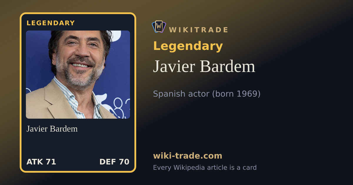 Javier Bardem — Legendary card