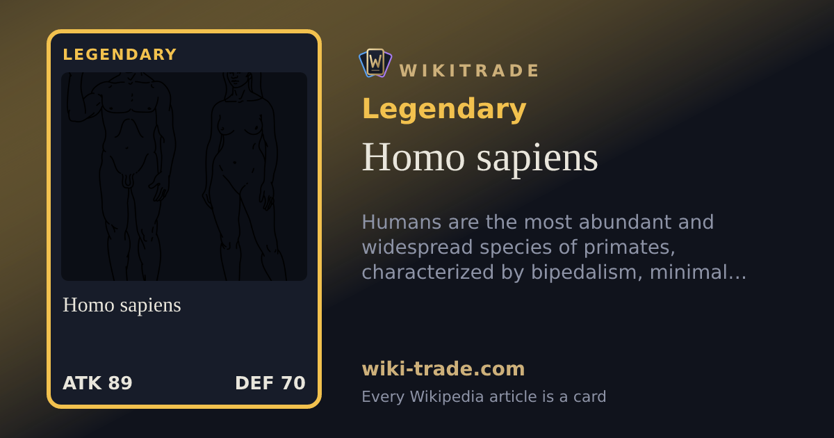 Homo sapiens — Legendary card