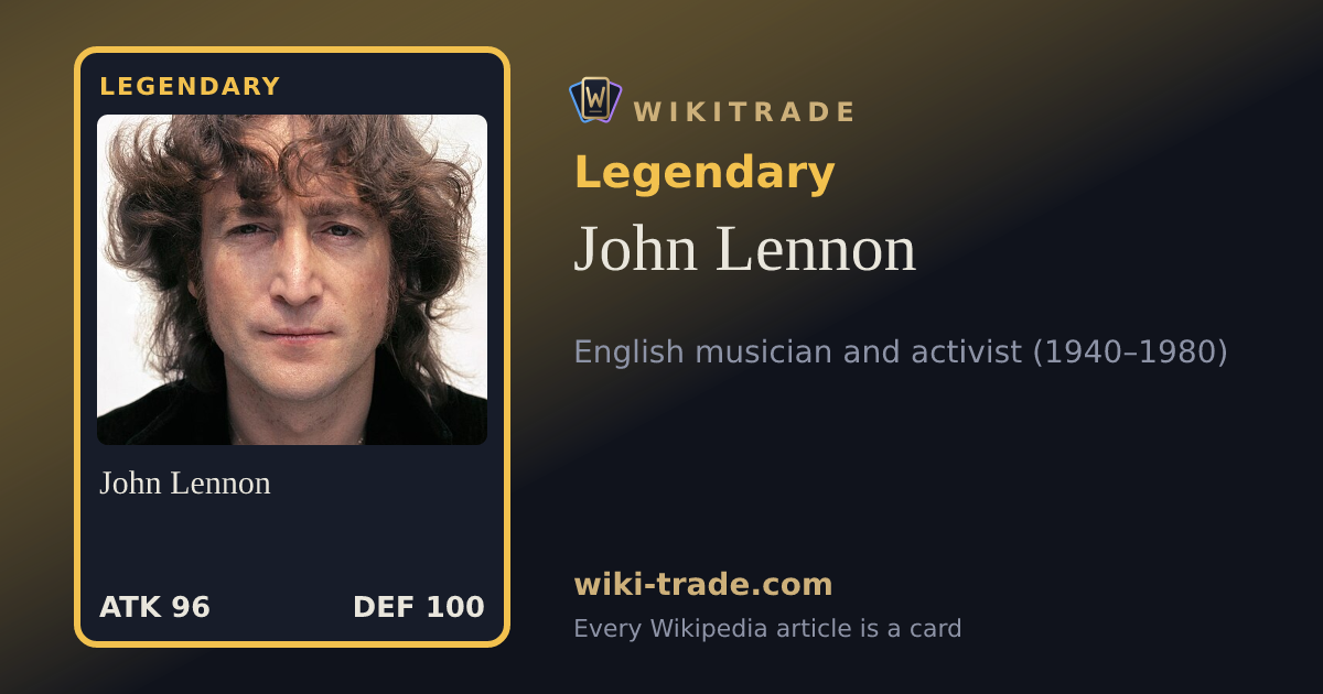 John Lennon — Legendary card