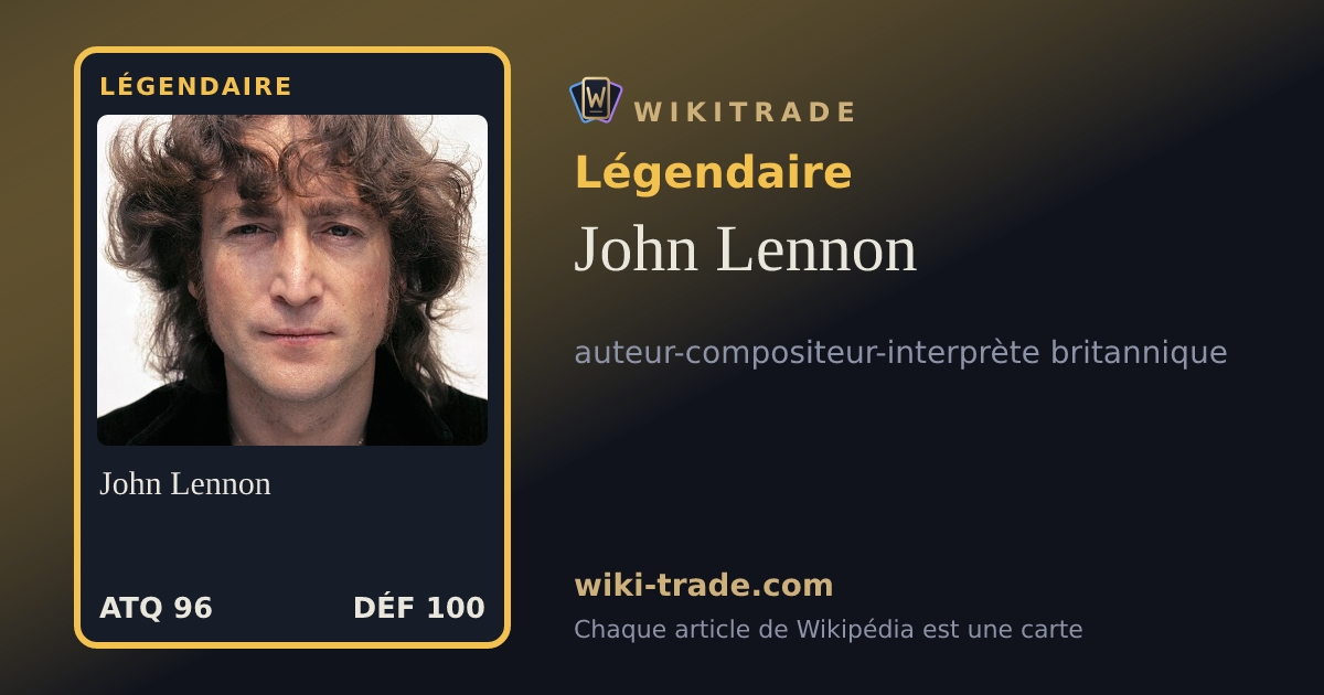 John Lennon — carte Légendaire
