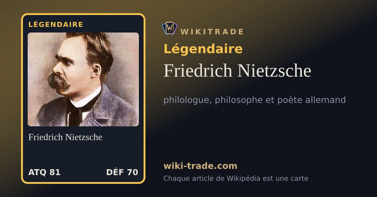 Friedrich Nietzsche — carte Légendaire