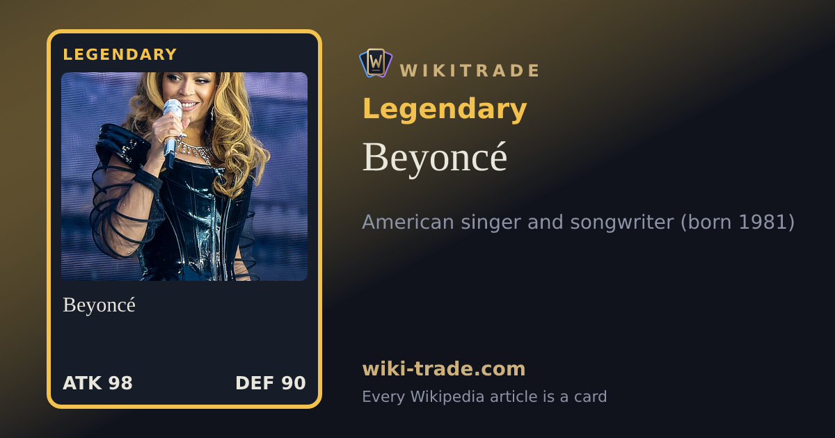 Beyoncé — Legendary card