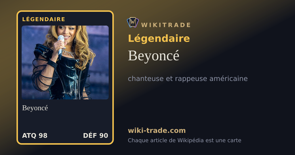Beyoncé — carte Légendaire