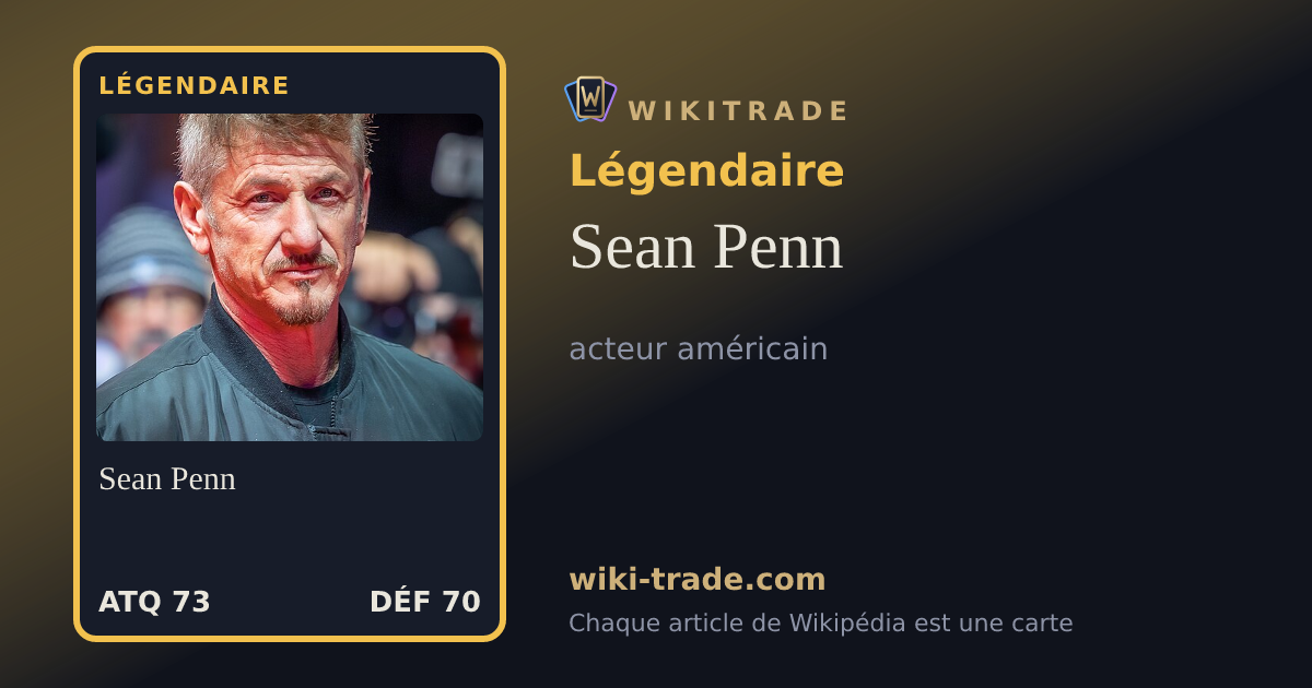 Sean Penn — carte Légendaire