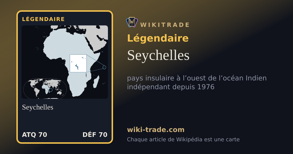 Seychelles — carte Légendaire