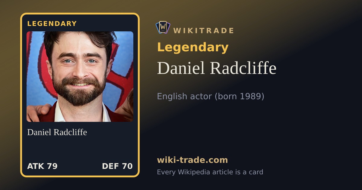 Daniel Radcliffe — Legendary card