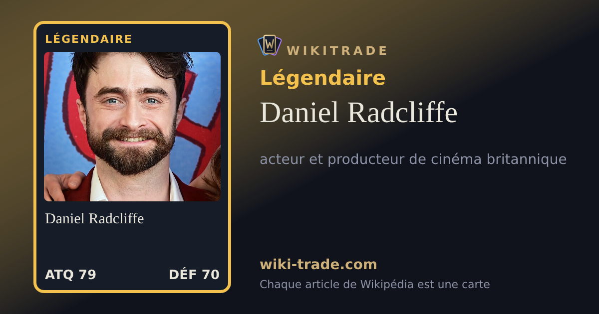 Daniel Radcliffe — carte Légendaire