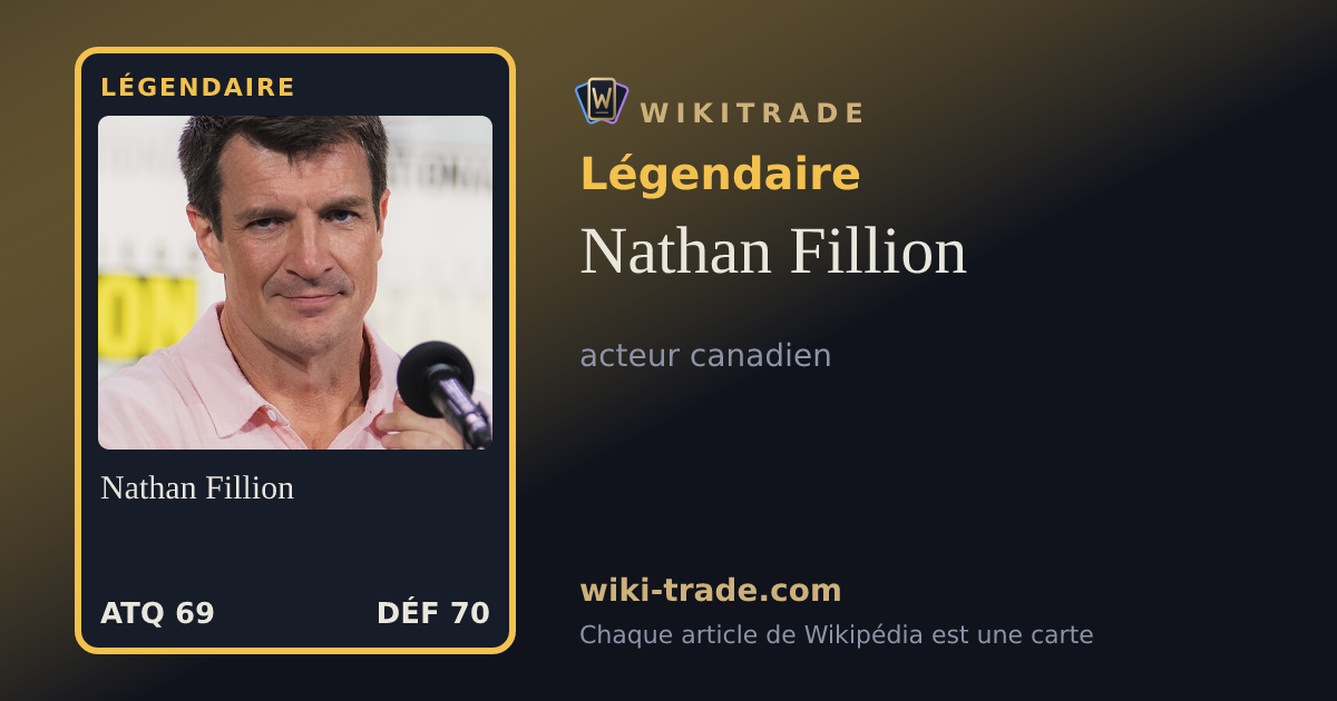 Nathan Fillion — carte Légendaire